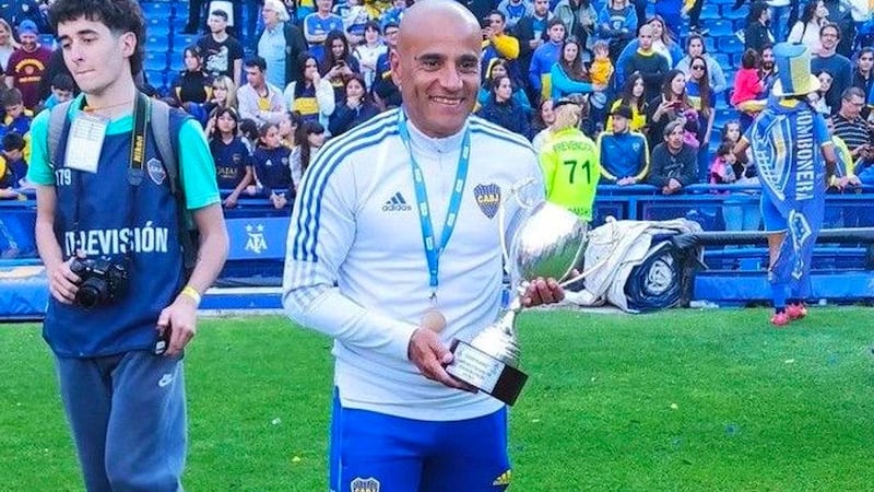 Jorge Martínez, entrenador del primer equipo femenino de Boca Juniors.